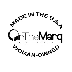 Onthemarqjumpsuit logo