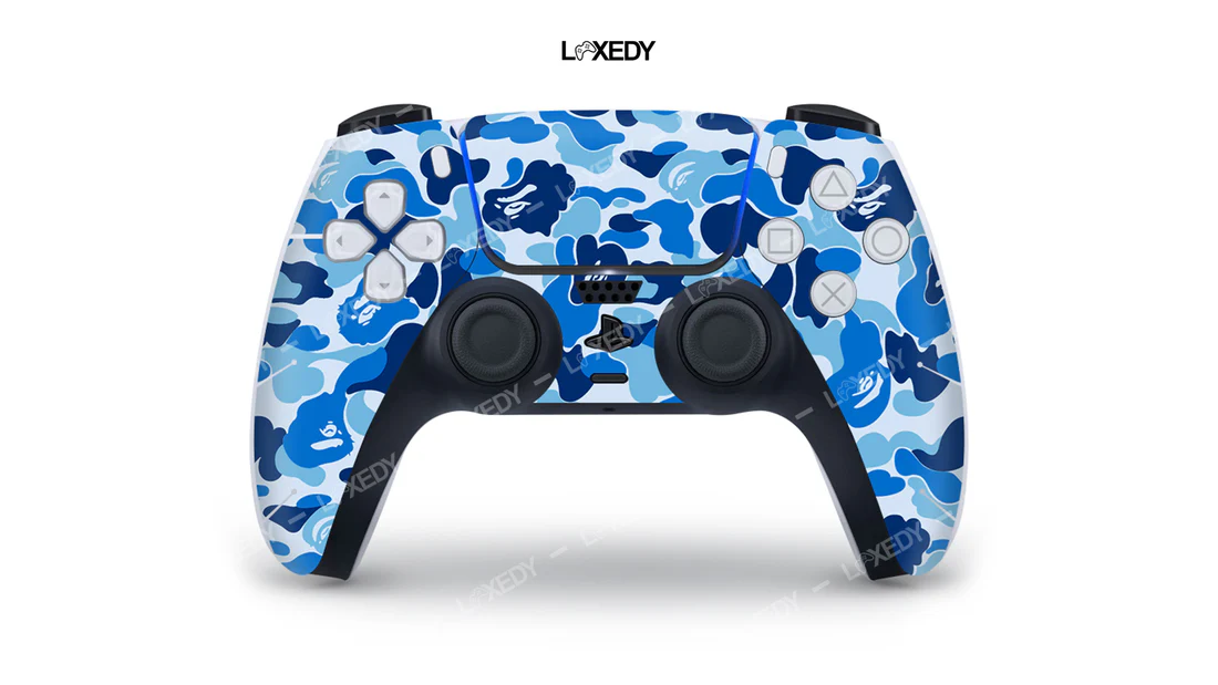 PS5 BLUE CAMO