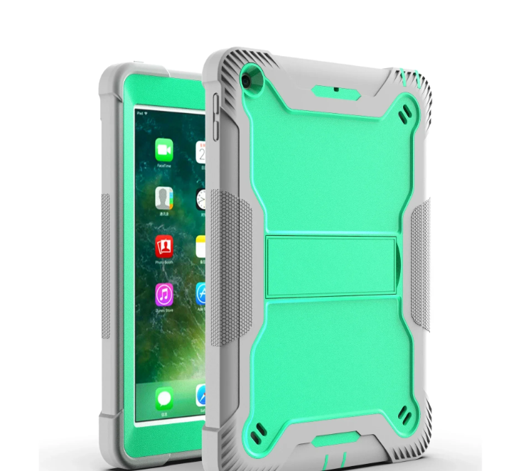 Heavy Duty Silicone PC StandShockProof Case For iPad