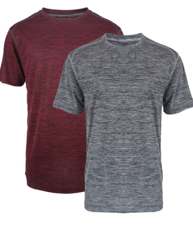 2 Pack Men's Breathable Sports Short Sleeves