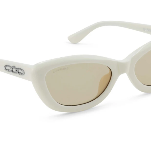 Cat-Eye Vintage Style Sunglasses (White)