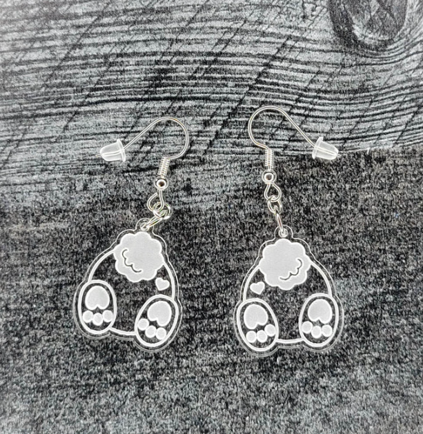 Bunny Butt Earrings