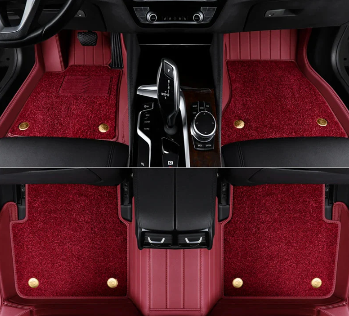Custom Fit Luxury Floor Mat ECO Cowhide Leather For Honda