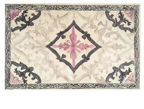 Fabled Petal Crest Hand Tufted Rug