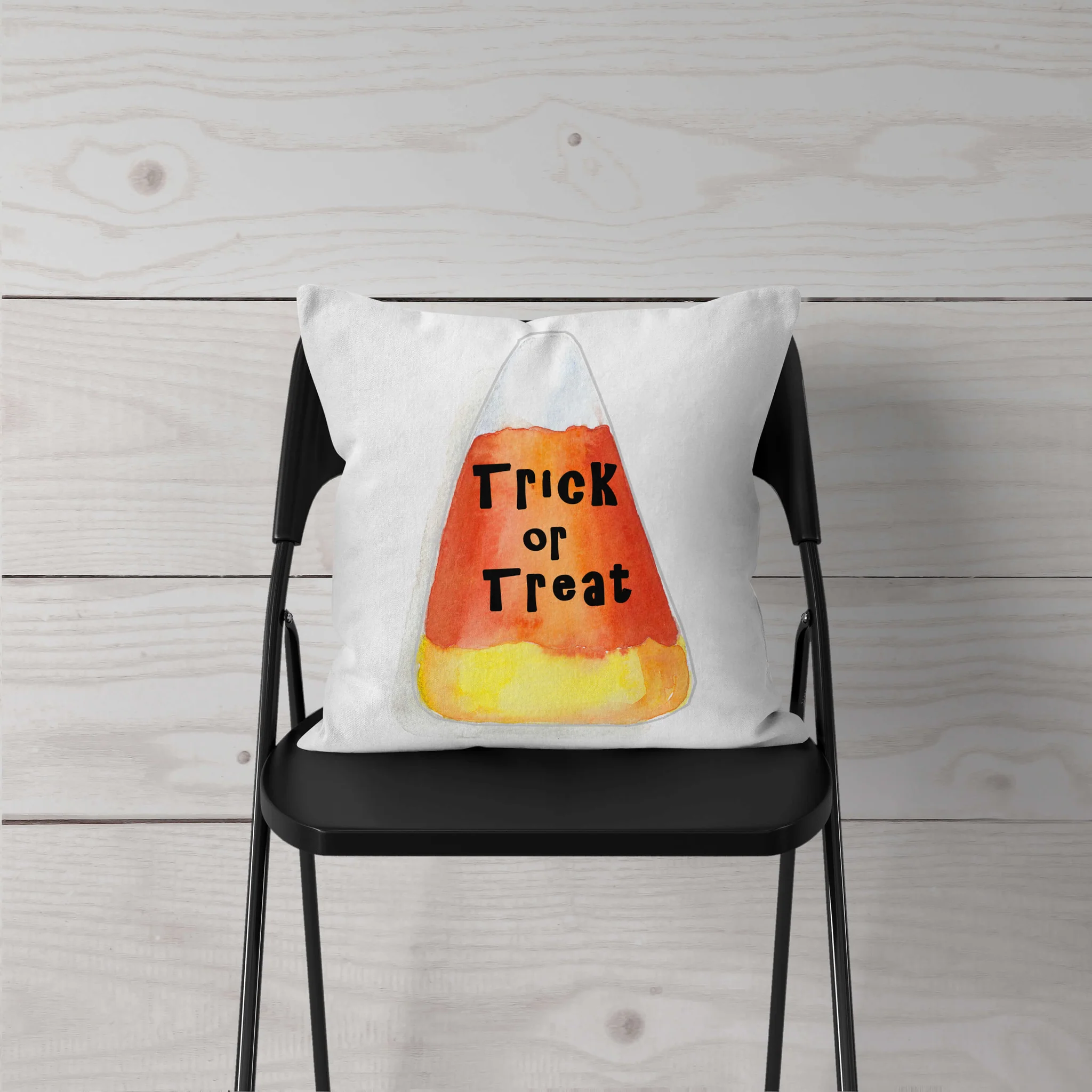 Candy Corn—Trick or Treat Pillow Cover