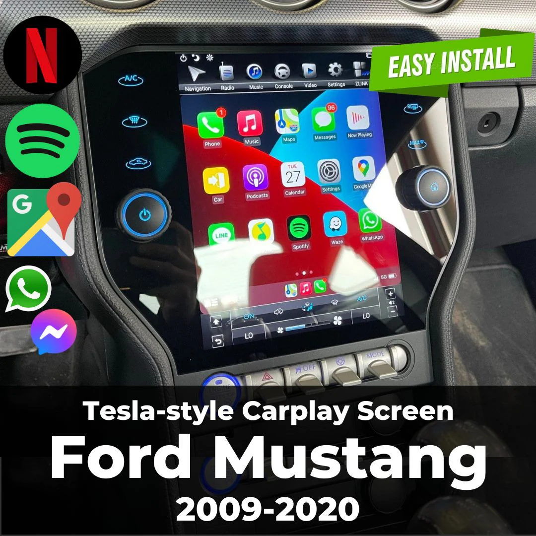 Ford Mustang Tesla Screen 2009—2020