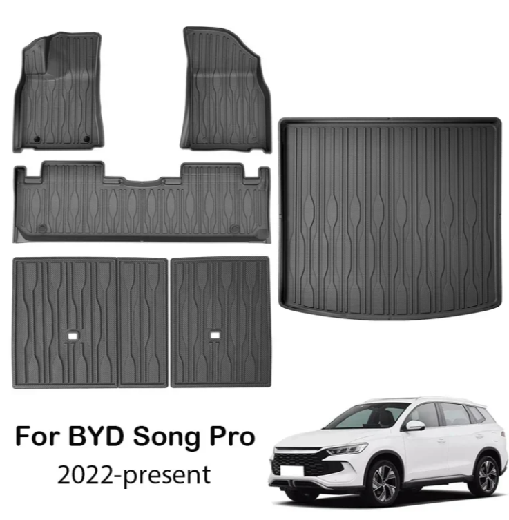 Tpe Car Floor Mats For Byd Song Pro Dmi 2024 2025
