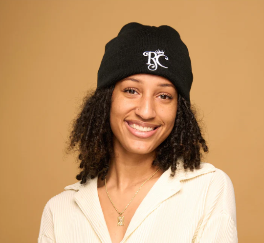 Black Satin Lined Beanie