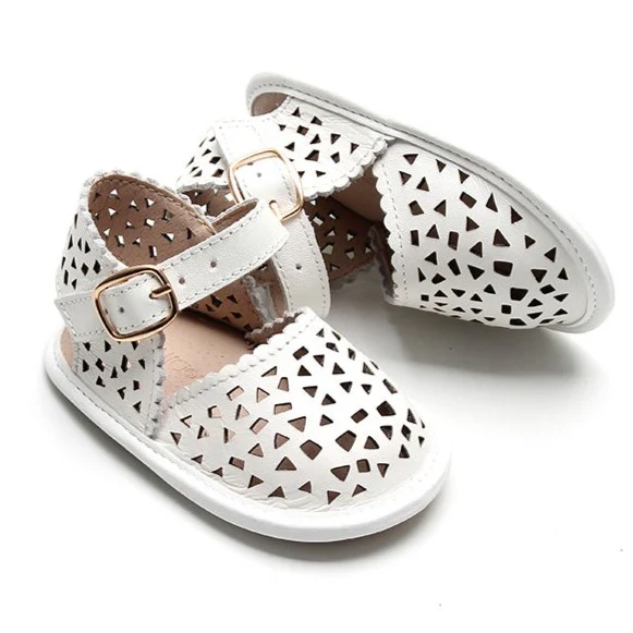 Leather Pocket Sandal | Color 'Cotton' | Soft Sole