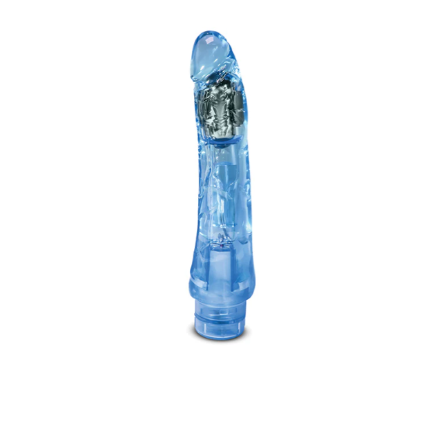 Naturally Yours Mambo 9" Vibrating Dildo - Blue