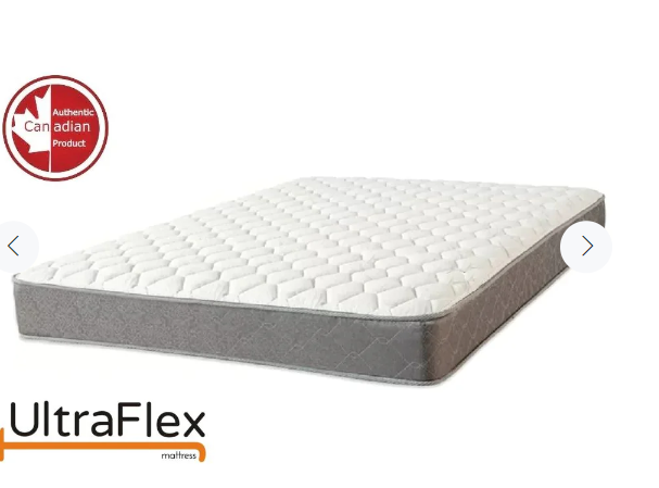 UltraFlex ESSENCE Orthopedic Gel Memory Foam, Natural Comfort, Balanced Support, Eco—friendly Mattress (Made in Canada)