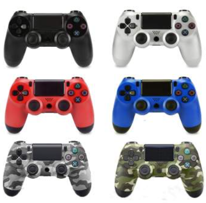 PLAY STATION 4 (PS4) WIRELESS DUAL SHOCK CONTROLLER (RED, BLUE, BLACK, & WHITE)