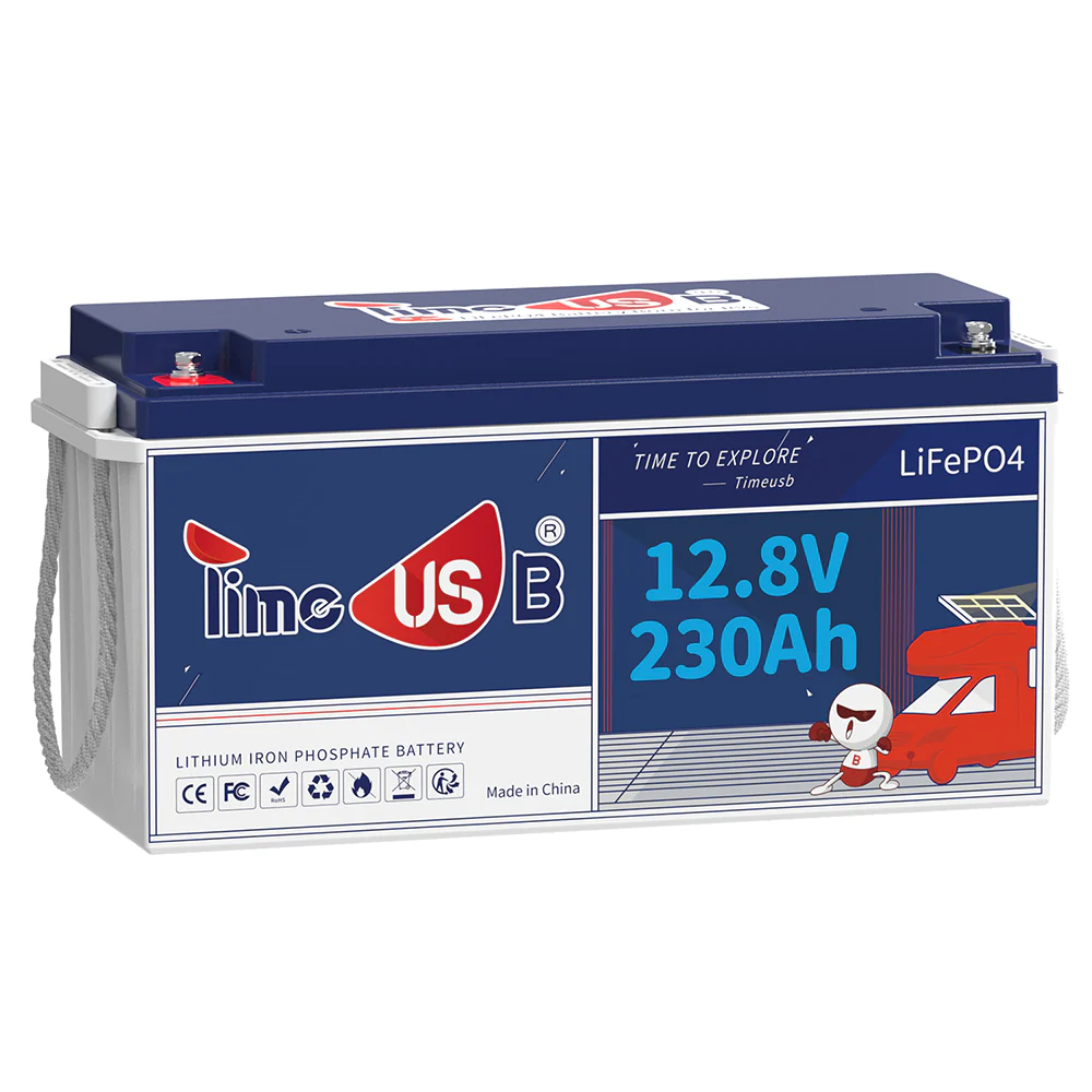 Timeusb 12V 230Ah LiFePO4 Battery, 150A BMS, 1920W & 2944Wh