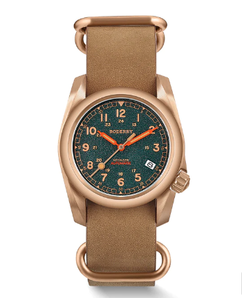 VOYAGER — 100M Waterproof Bronze Automatic Field Watch | Sandstone Green