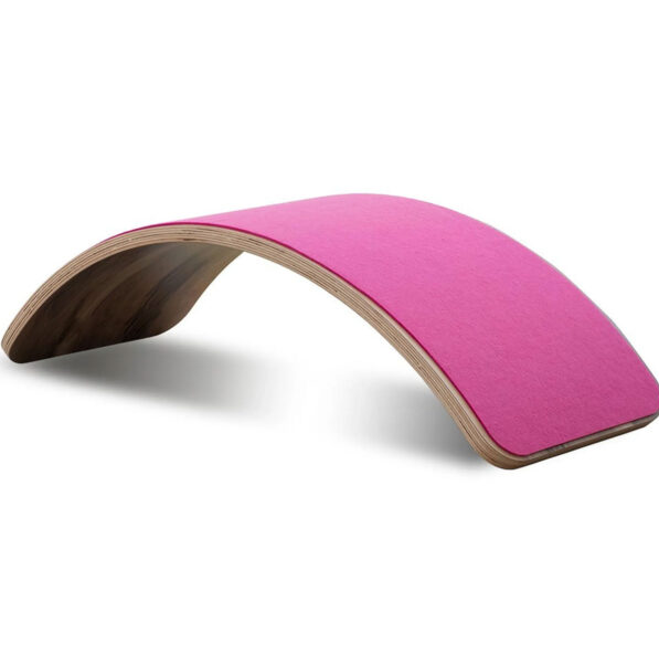 Walnut super durable balance board for kids and adults – Pink
