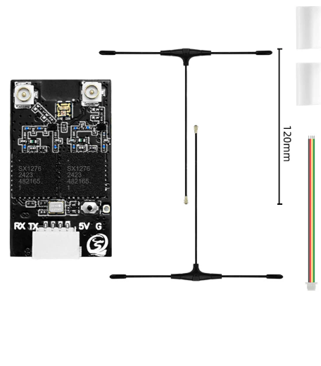 SEQURE ELRS 915MHz/868MHz Dual RX True Diversity Dual Antenna Receiver FPV Racing Drone Fixed Wing Small Size Long Distance Low Latency