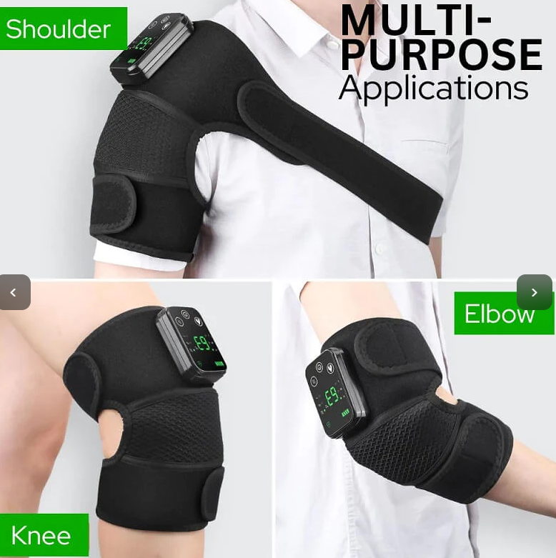 ThermoBrace PRO — Multipurpose Rechargeable Brace With Heat/Vibration For Knee, Shoulder, Elbows