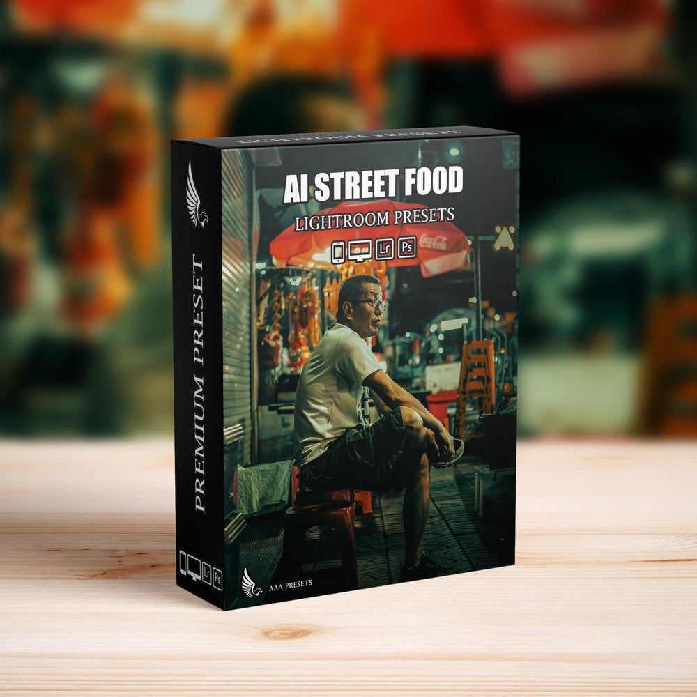ai optimized street food photography lightroom presets