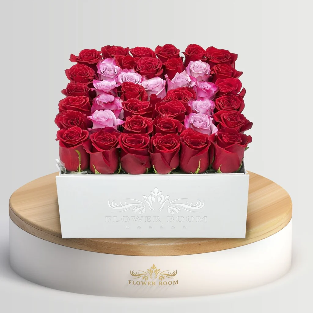 Monogram Initial Rose Box