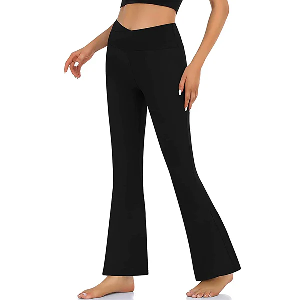 Women's V Crossover Flare Leggings