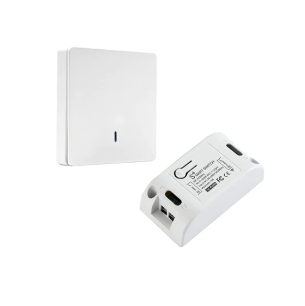 QIACHIP 433 Mhz Wireless RF Wall Panel Transmitter/Best WiFi Smart Light Switches 110V 220V Home Automation Google Home WP8601 & KR2201W