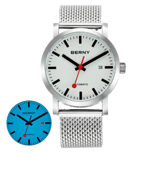 BERNY-Men Automatic Full-Lume Railroad Watch V3-AM138M-L