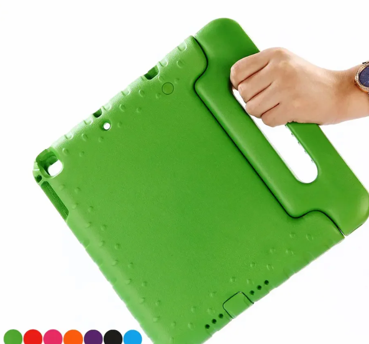 Hand-held Shock Proof EVA full body Handle stand case for kids For iPad
