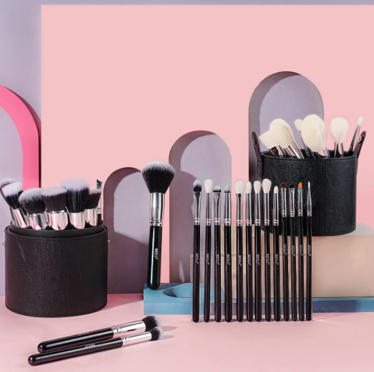 Juego De Brochas De Maquillaje Profesional 30pcs Con Soporte B30t