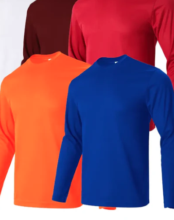 5PCS Men's Long Sleeve Sports T—Shirts