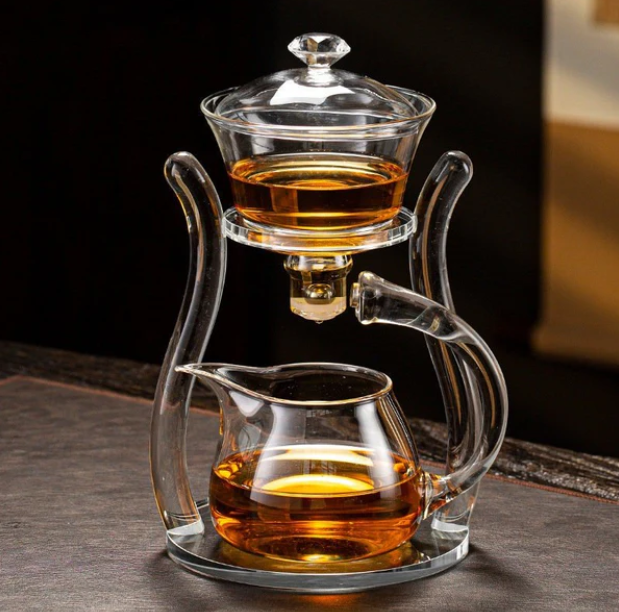 RORA Glass Automatic Lazy Tea Set Magnetic Kungfu Teapot