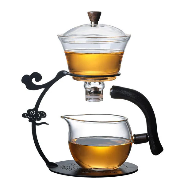 RORA GLASS LAZY MAGNETIC KUNGFU TEAPOT SET