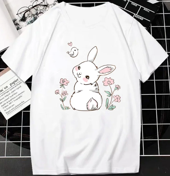 Cute spring bunny t shirt