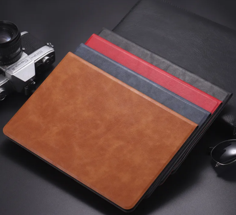 Solid Simple Tablet Leather Stand Case For iPad