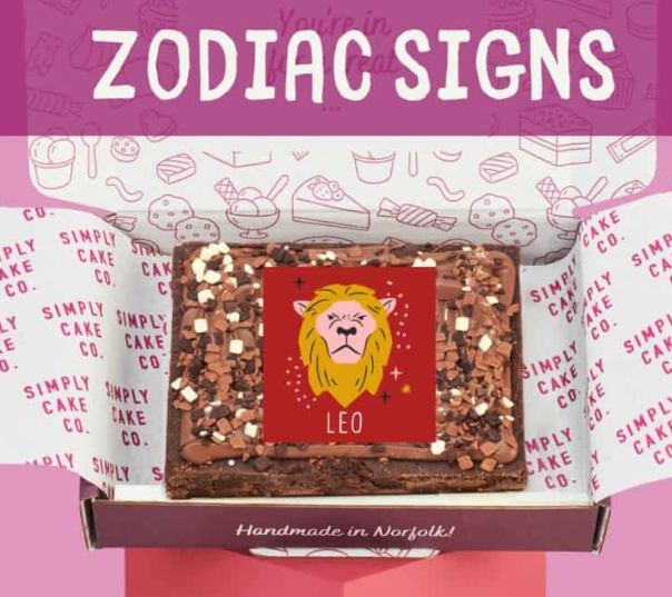 Zodiac Star Sign Brownie Slab
