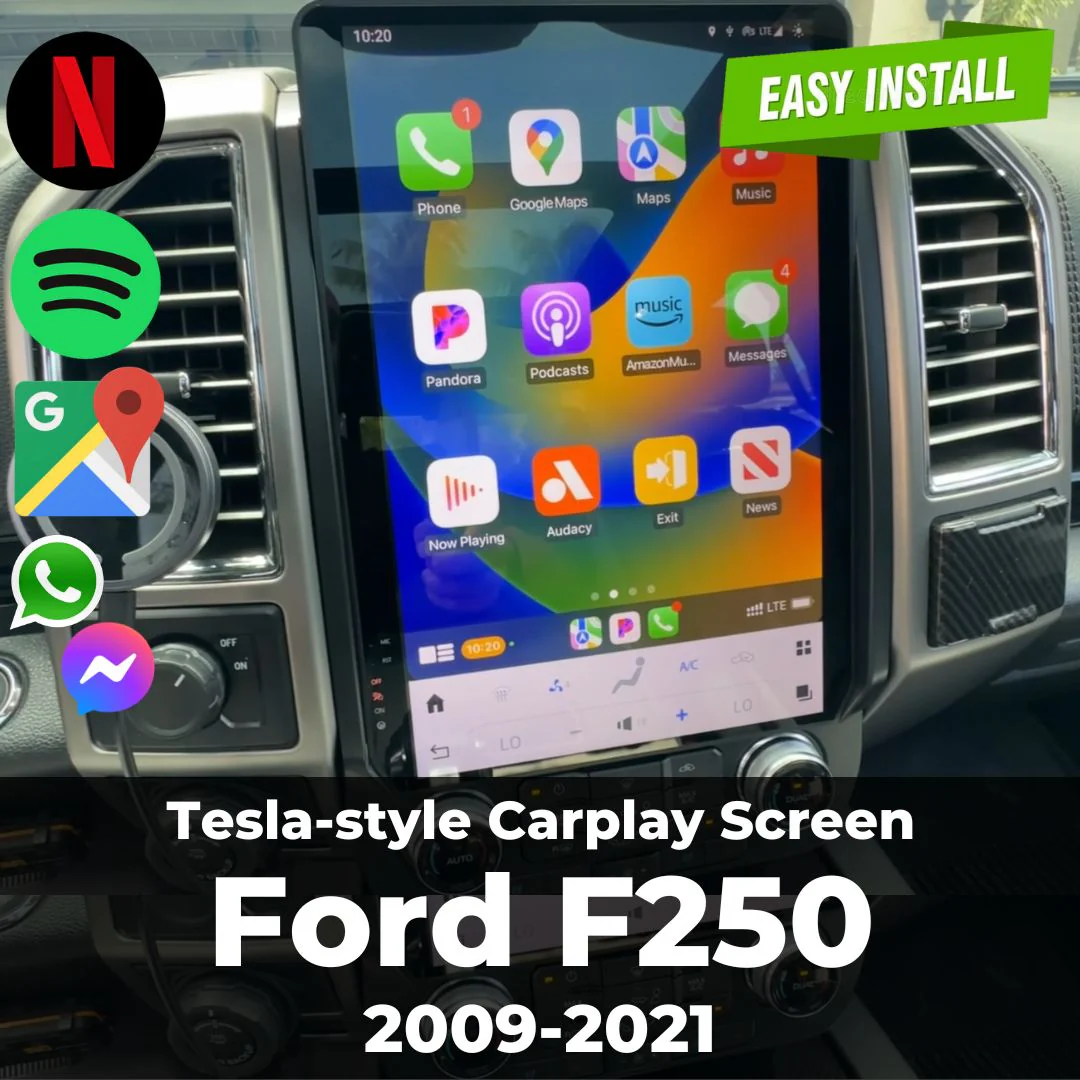 Ford F250 2009—2021 | Tesla—style Apple Carplay Screen