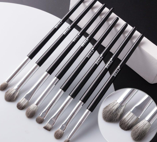 BEILI 12Pcs Juego de brochas de maquillaje profesional Fan Soft Nano Fiber