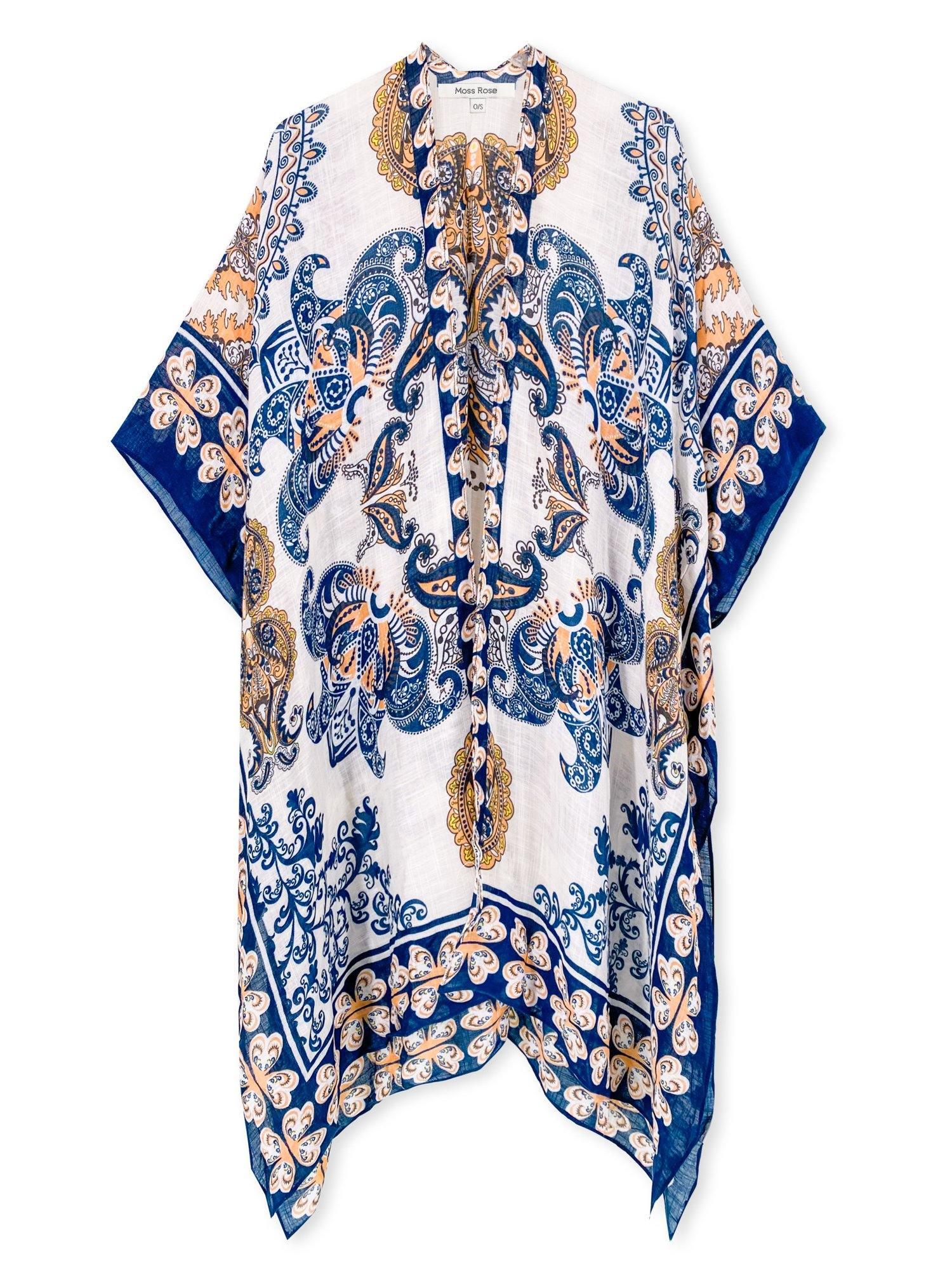 Alanna Indigo Print Kimono