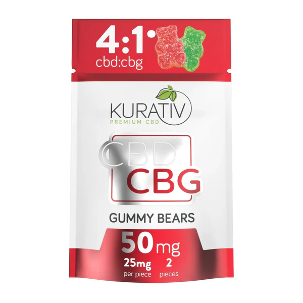 THC-Free CBG Gummies 50mg (2-pack) - Available in Multiple Flavors