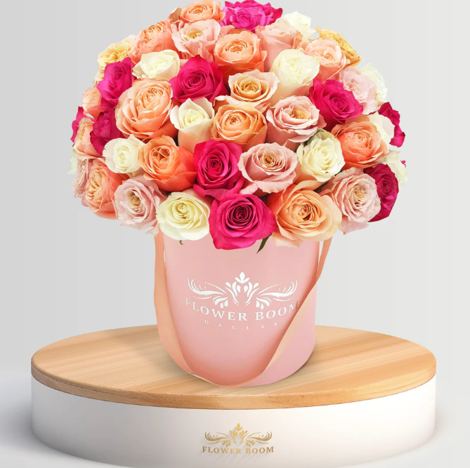 Signature Multicolor Rose Box