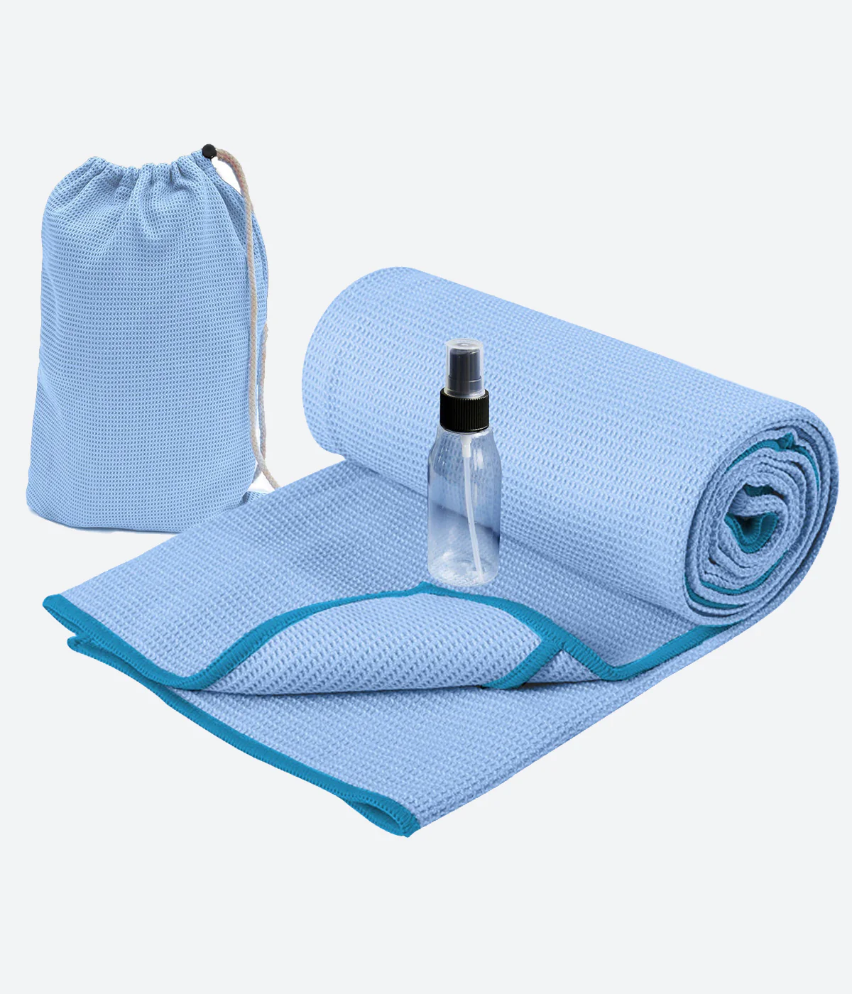 Microfiber Silicone Coating Layer Yoga Towel - Blue