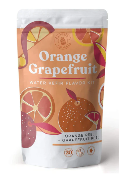 ORANGE GRAPEFRUIT WATER KEFIR FLAVOR KIT