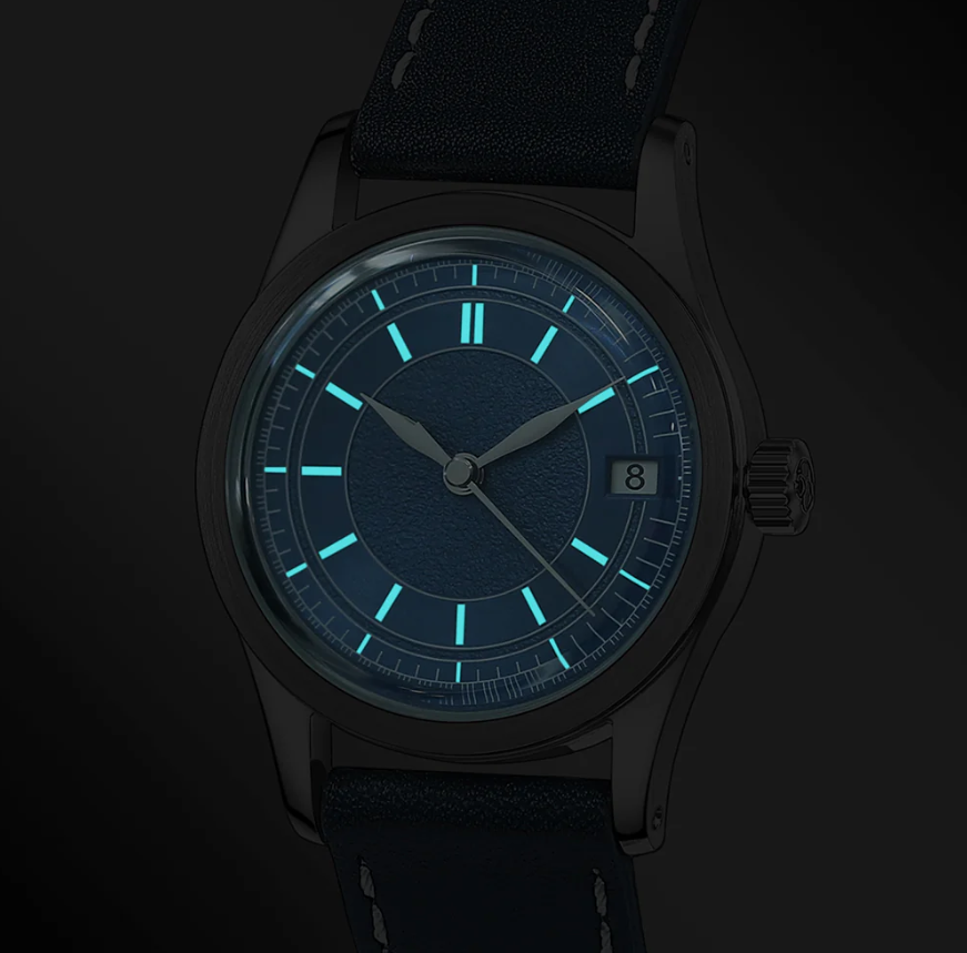 HOU - 80-Hour Power Reserve Vintage Automatic Watch | Blue