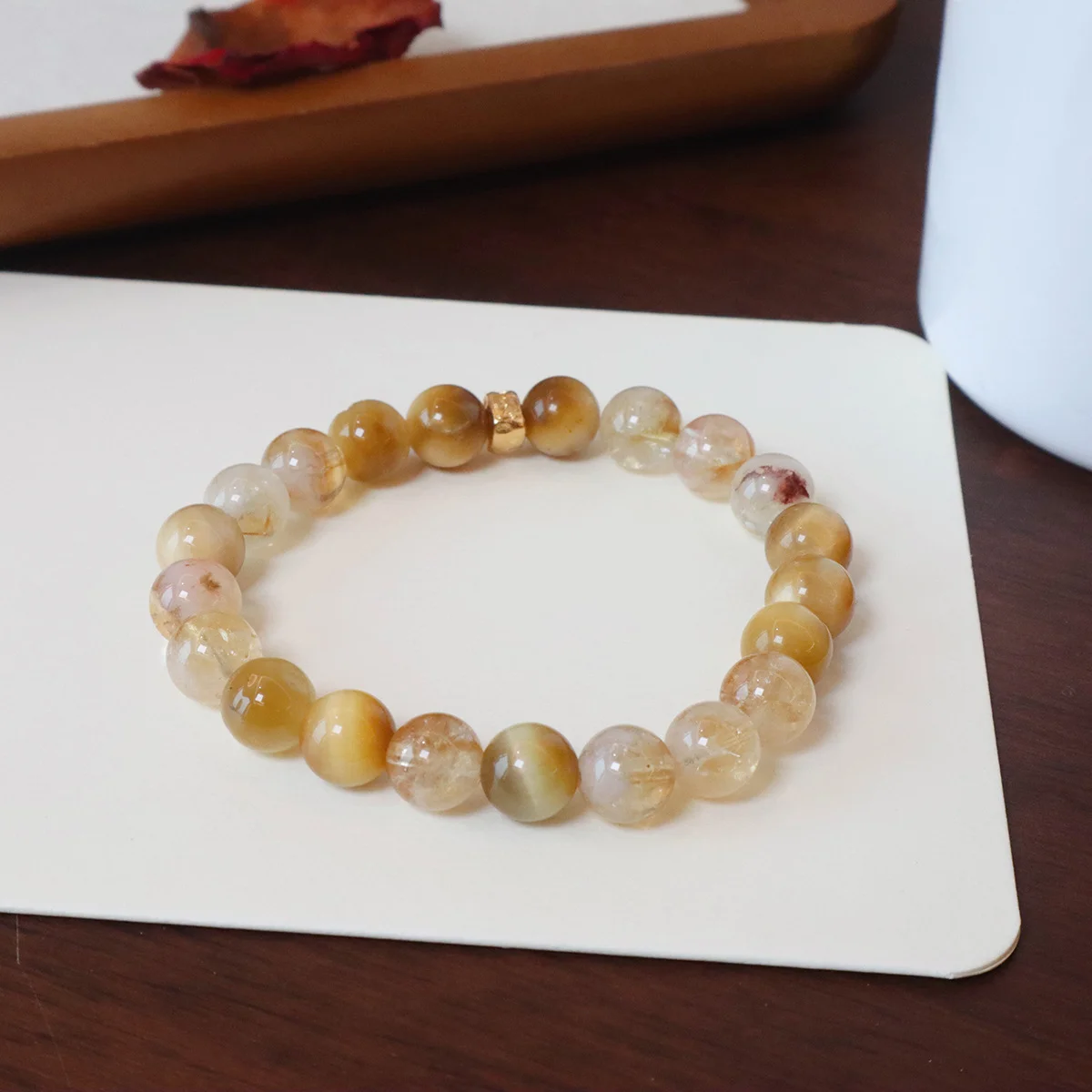 Yellow Tower Quartz & Golden Tiger’s Eye Bracelet