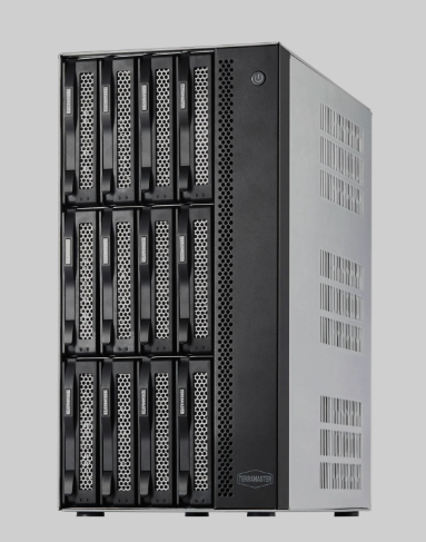 TERRAMASTER T12-500 Pro NAS Storage - 12Bay Core i7 1255U 10-Cores 12-Threads CPU, 16GB DDR5 RAM, Dual 10GbE Ports, Network Attached Storage Peak Performance for Business (Diskless)