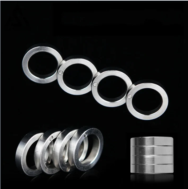 Four finger knuckle duster stainless steel foldable Defense