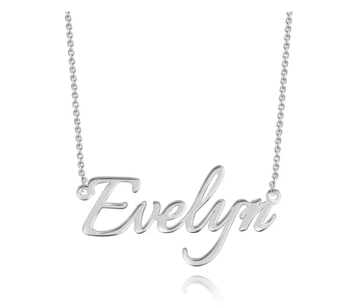 Collar con placa de identificación personalizada Joyería con nombre personalizado
