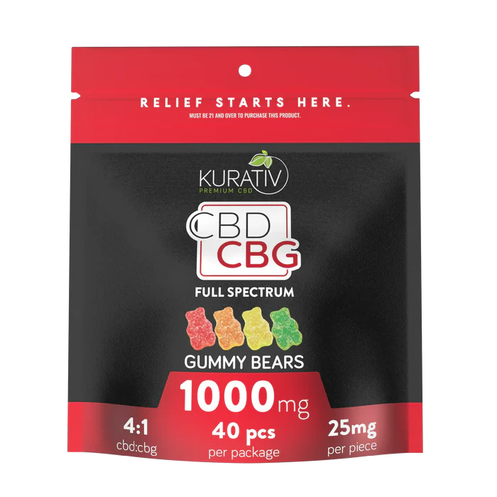 Full Spectrum CBG Gummies 1000mg - Available in Multiple Flavors