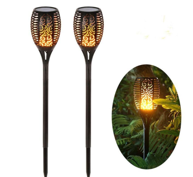 Transform Your Garden with the Solar Flame Flickering LED Light!