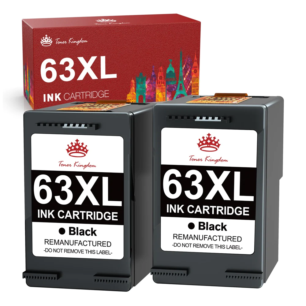 Compatible HP 63 63XL Black ink Cartridge —2 Pack