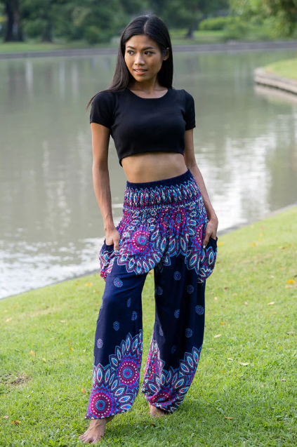 Blue Petal Pants